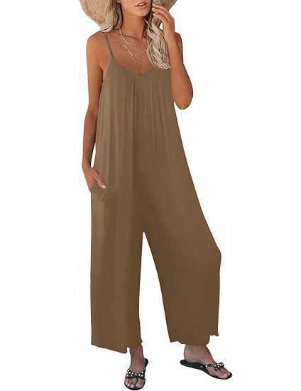 NEW🔥 Womens Casual Sleeveless Strap Jumpsuits (BUY 2 FREE SHIPPING)