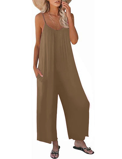 NEW🔥 Womens Casual Sleeveless Strap Jumpsuits (BUY 2 FREE SHIPPING)