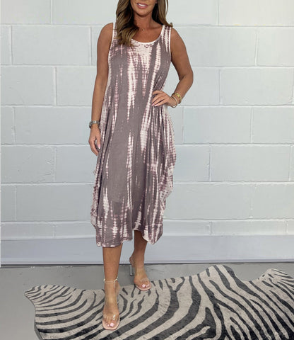Loose Tye Dye T-Shirt Dress (Buy 2 Free Shipping)