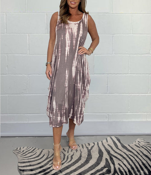 Loose Tye Dye T-Shirt Dress (Buy 2 Free Shipping)