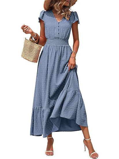 NEW🔥 Boho Ruffle Maxi Dress (BUY 2 FREE SHIPPING)