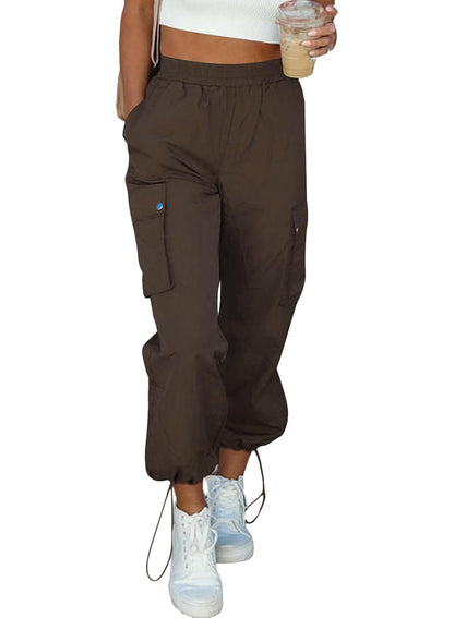 2024 NEW Women Summer Casual Elastic High Waisted Parachute Pants (BUY 2 FREE SHIPPING)