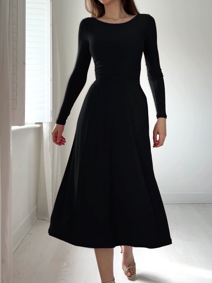 HOT SALE🔥 DOUBLE-SIDE SOLID COLOR DRESS(MID-LENGTH
