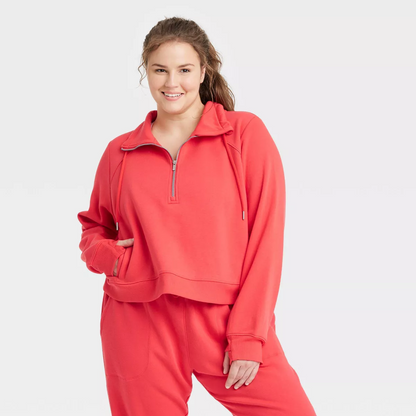 Women's Fleece Half Zip Pullover (BUY 2 FREE SHIPPING)