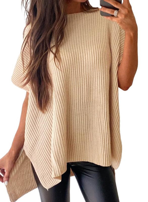 Limited time sale🔥Women's Lightweight Knit Batwing Short Sleeve Sweater