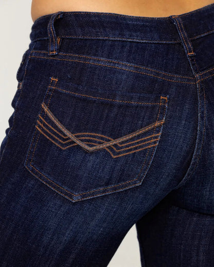 New Vintage Mid Waist Flare Jeans