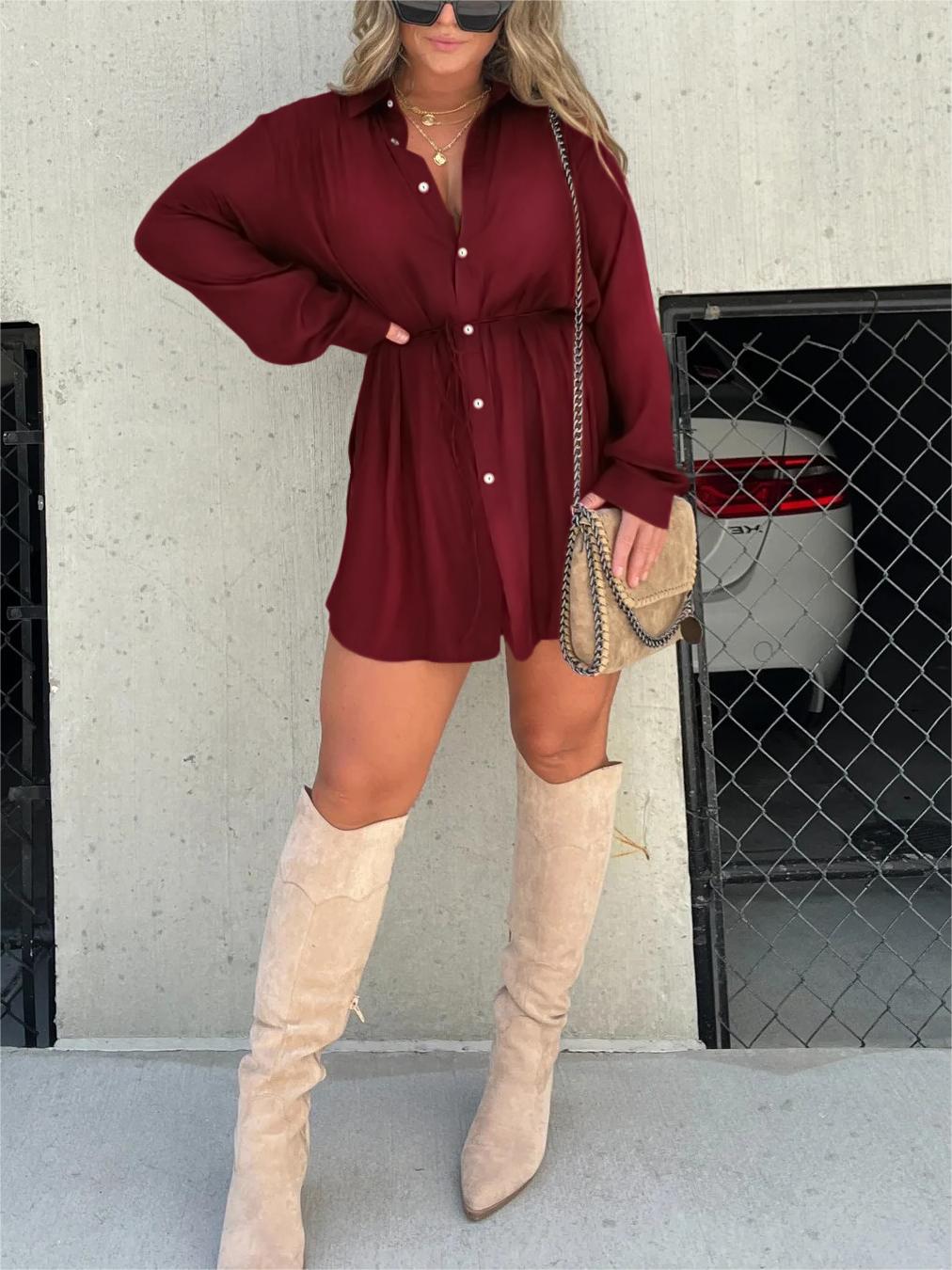 Satin Covered Nights 2-Piece Tunic Set (Buy 2 Free Shipping)