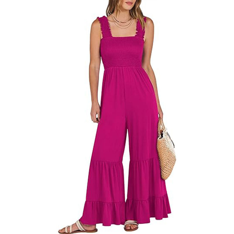Women Casual Sleeveless Loose High Waist Wide Leg Rompers (Buy 2 Free Shipping)