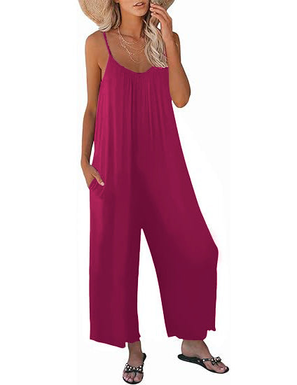 NEW🔥 Womens Casual Sleeveless Strap Jumpsuits (BUY 2 FREE SHIPPING)