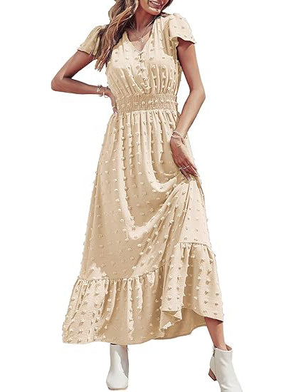 NEW🔥 Boho Ruffle Maxi Dress (BUY 2 FREE SHIPPING)