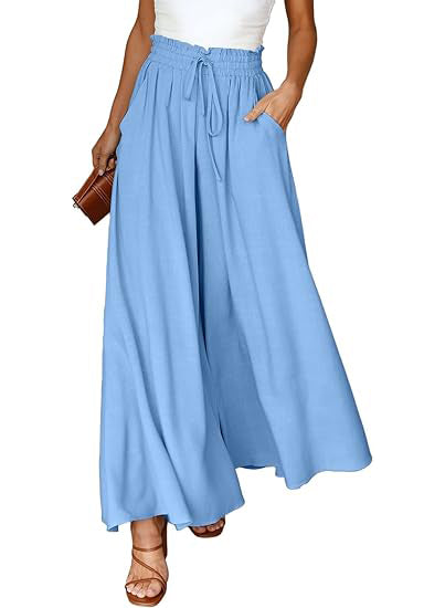 HOT SALE 🔥 Women Casual Elastic Waist Wide Leg Pants (BUY 2 FREE SHIPPING)