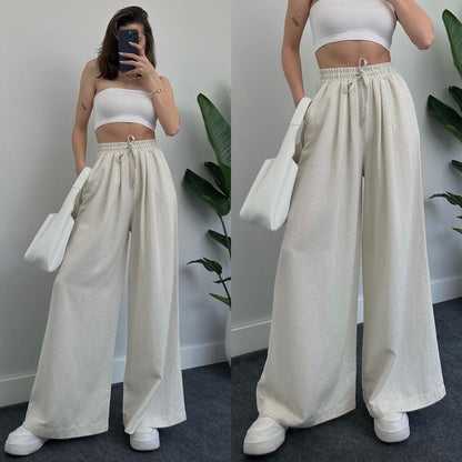 linen trousers