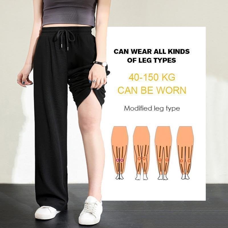 2023 Ladies Ice Silk Wide Leg Pants (Get 3 Pants For Only $39.98)