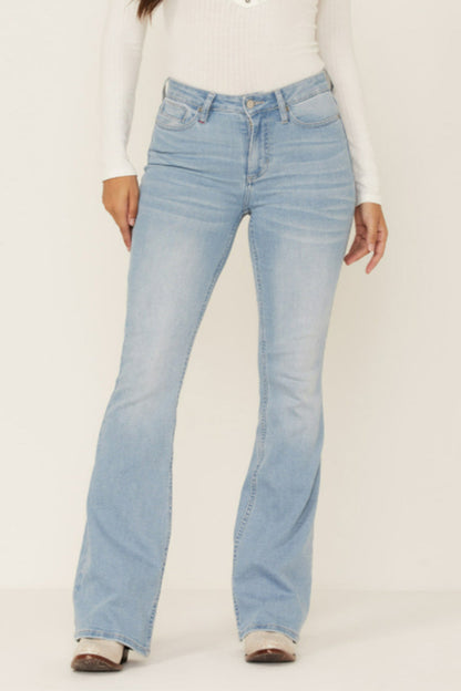 New Vintage Mid Waist Flare Jeans
