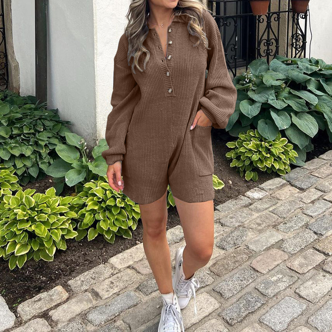 Women's Jumpsuit Long Sleeve Knit Sweater Rompers(BUY 2 FREE SHIPPING)