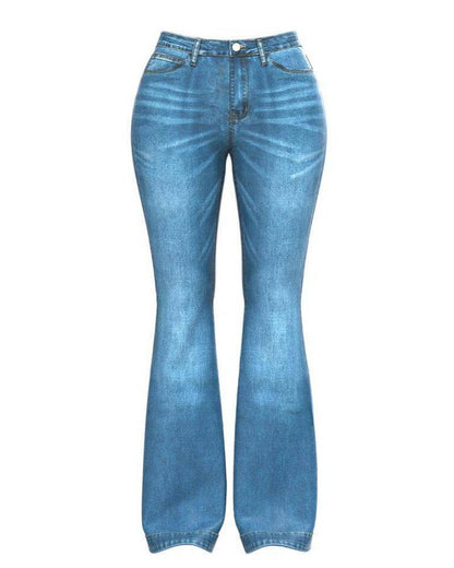 90s Vintage Classic Flare Hem High Waist Jeans