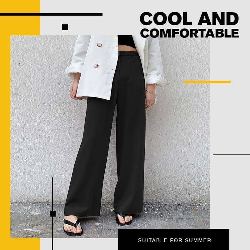 2023 Ladies Ice Silk Wide Leg Pants (Get 3 Pants For Only $39.98)