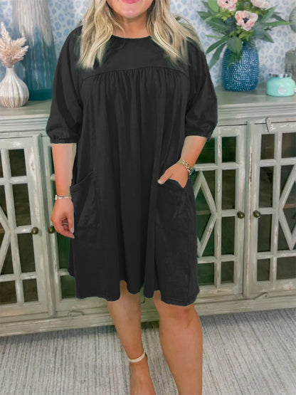 ✨Acid Washed flowy casual dress with large pockets(BUY 2 FREE SHIPPING)