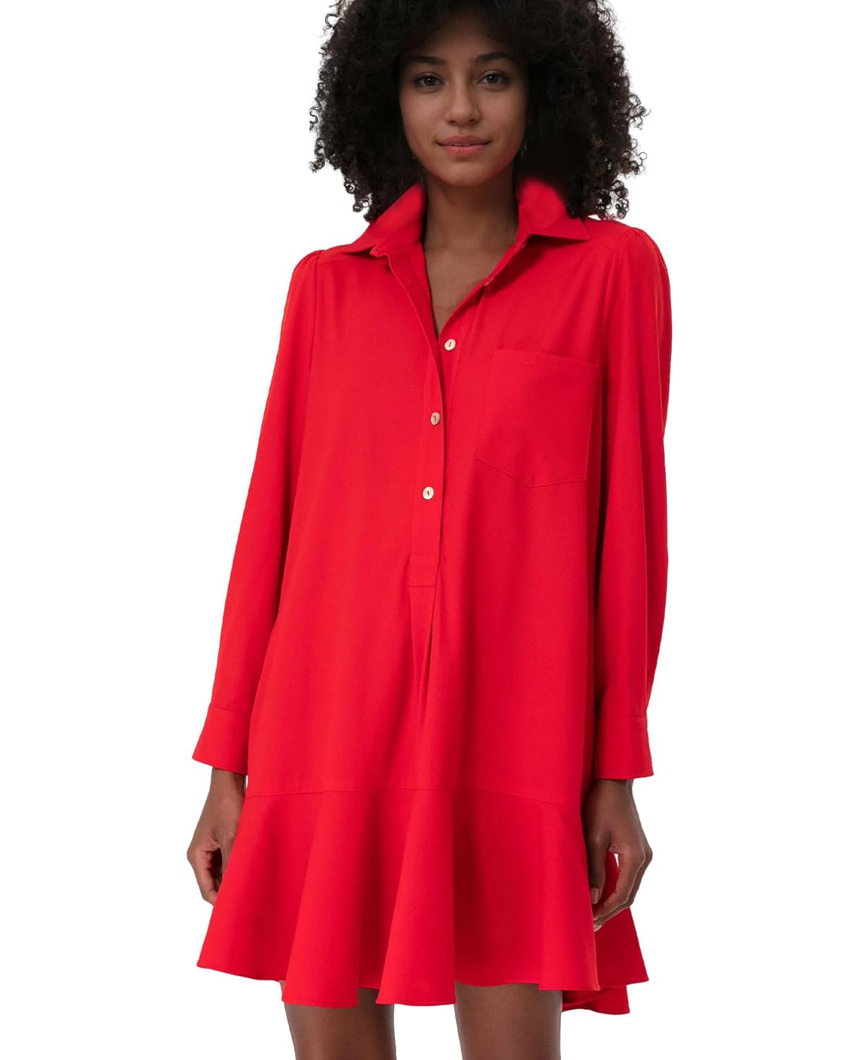 Chambray Callahan Ruffle Flowy Casual Dress (⏰40% OFF TODAY)