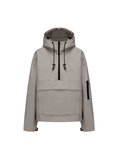 Limited time sale🔥Fleece-lined Waterproof Raincoat Hoodie With Kangaroo Pocket