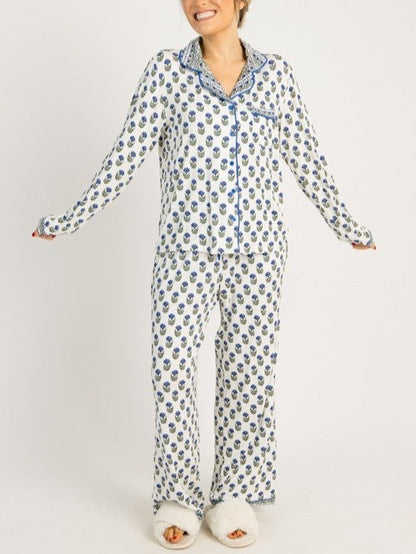 Women's Floral Long Sleeve Pajama Set