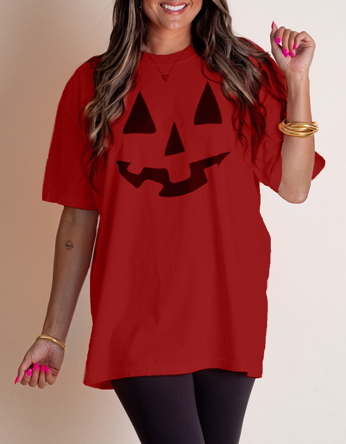 Tiktok Hot Sale Women‘s Classic Jack-O-Lantern Tee