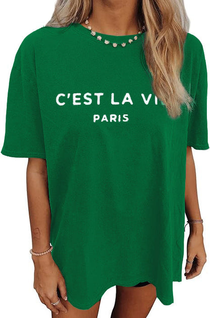 Women's Oversized T Shirt Casual Summer Short Sleeve Top(Buy 2 Free Shipping)