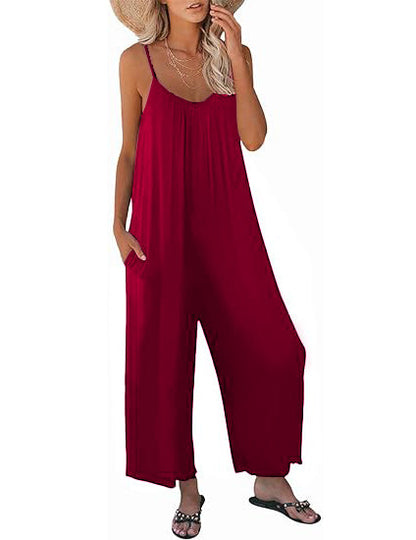 NEW🔥 Womens Casual Sleeveless Strap Jumpsuits (BUY 2 FREE SHIPPING)