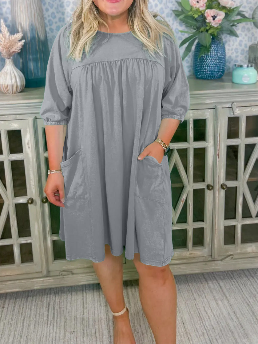 ✨Acid Washed flowy casual dress with large pockets(BUY 2 FREE SHIPPING)