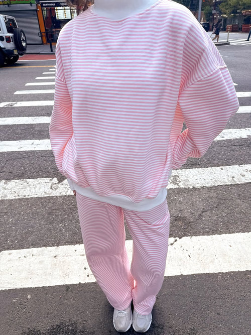 Women's Mini Striped Casual Suit