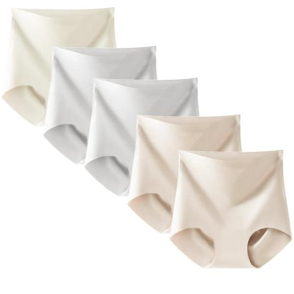 Women's High Waist Seamless Underwear 5-Pack, Silky Soft No-Show Briefs