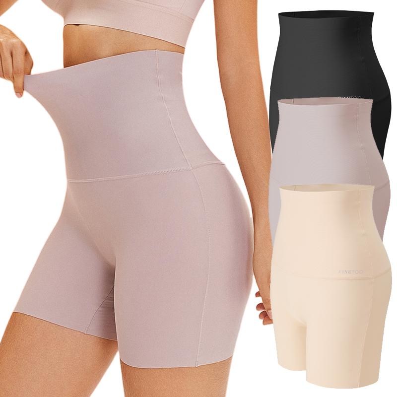 4PCS Women's High Waist Seamless Boyshort Underwear, Breathable Full Coverage Boxer Briefs