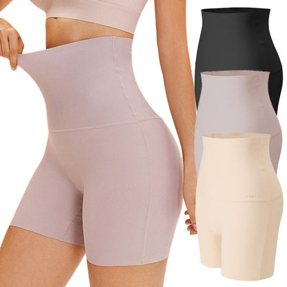 4PCS Women's High Waist Seamless Boyshort Underwear, Breathable Full Coverage Boxer Briefs