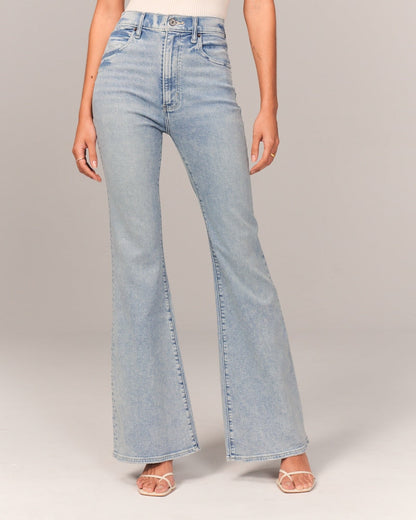 Ultra High Rise Stretch Flare Jean(Buy 2 Free Shipping)