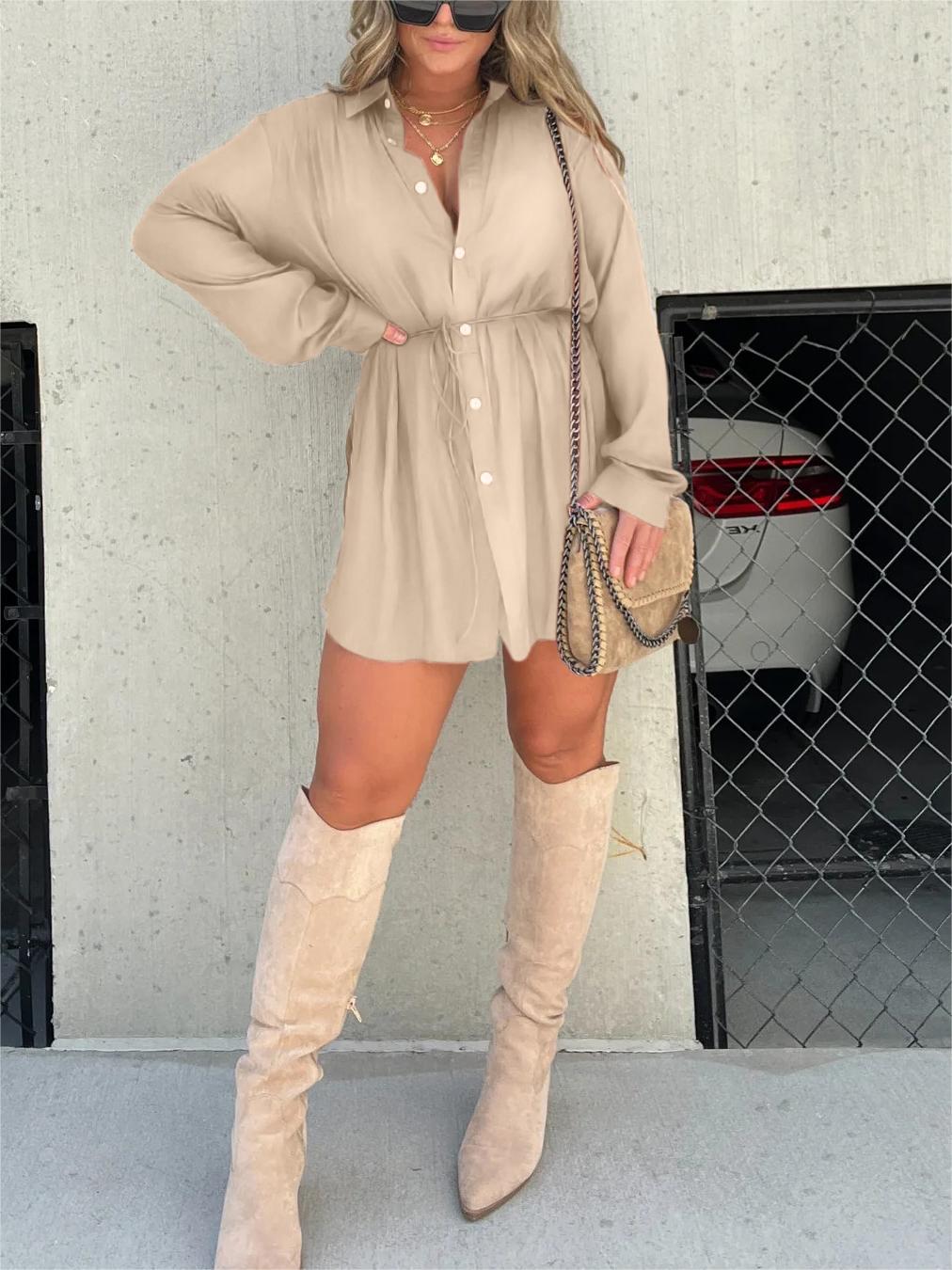 Satin Covered Nights 2-Piece Tunic Set (Buy 2 Free Shipping)