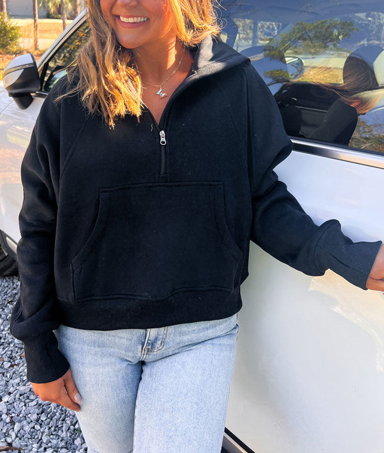 Half-Zip Stand Collar Sweatshirt(Buy 2 Free Shipping)