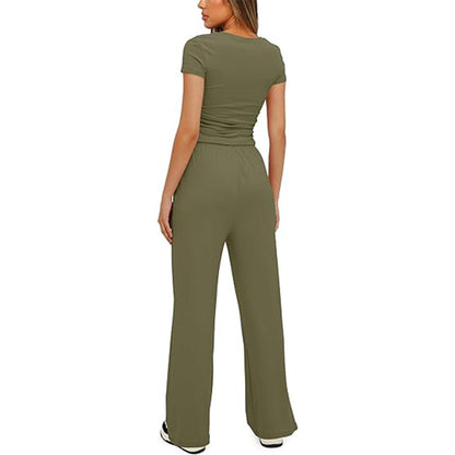 Women's Tops and Wide Leg Pants Sets (BUY 2 FREE SHIPPING)