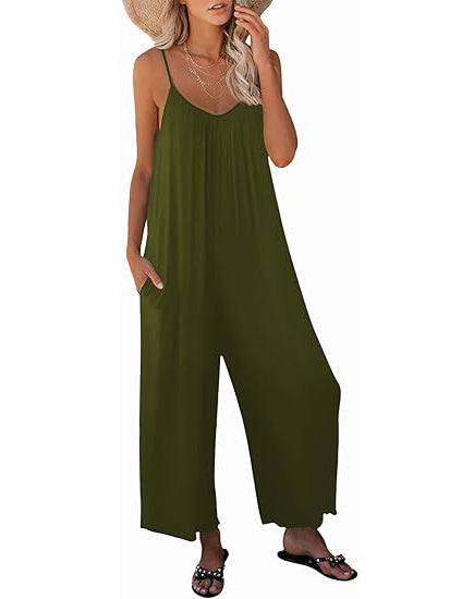 NEW🔥 Womens Casual Sleeveless Strap Jumpsuits (BUY 2 FREE SHIPPING)
