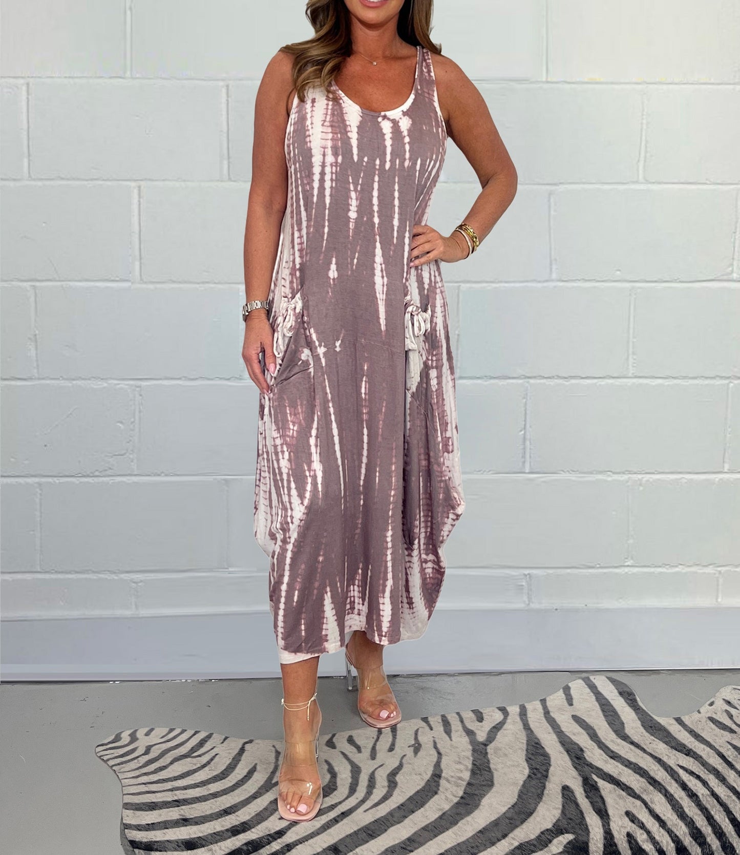 Loose Tye Dye T-Shirt Dress (Buy 2 Free Shipping)