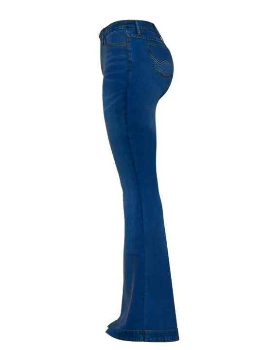 90s Vintage Classic Flare Hem High Waist Jeans