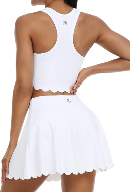 Women Athletic Workout Dress with Shorts and Pockets ✨BUY 2 FREE SHIPPING