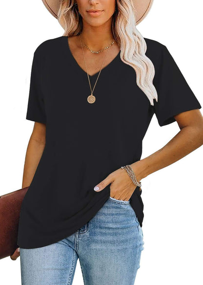 ⏰Hot Sale-Womens Tops Casual Basic T Shirt (BUY 2 FREE SHIPPING)