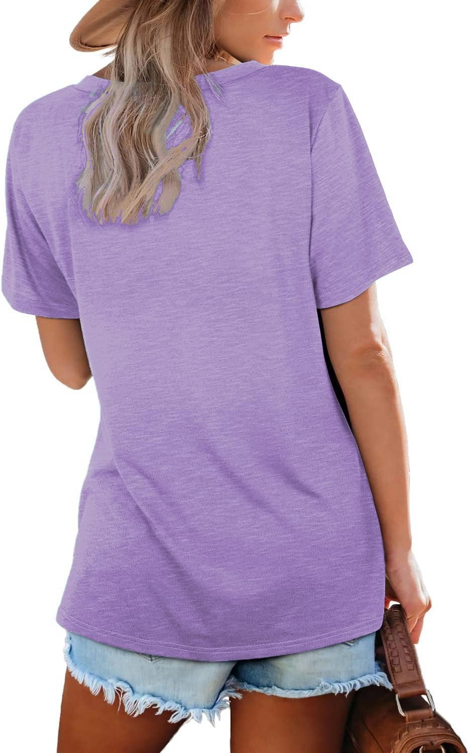 ⏰Hot Sale-Womens Tops Casual Basic T Shirt (BUY 2 FREE SHIPPING)