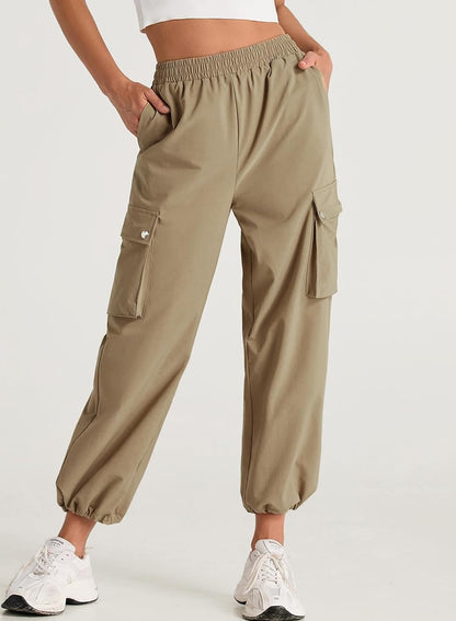 2024 NEW Women Summer Casual Elastic High Waisted Parachute Pants (BUY 2 FREE SHIPPING)