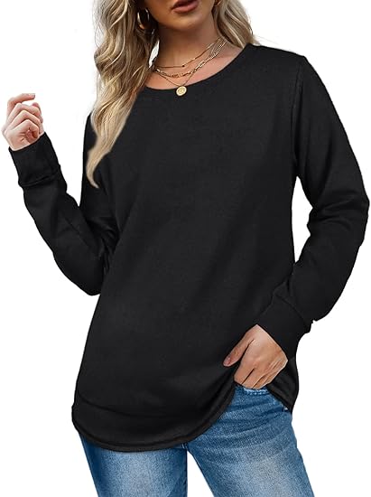 2024 NEW Women Crewneck Long Sleeve Shirt (BUY 2 FREE SHIPPING)