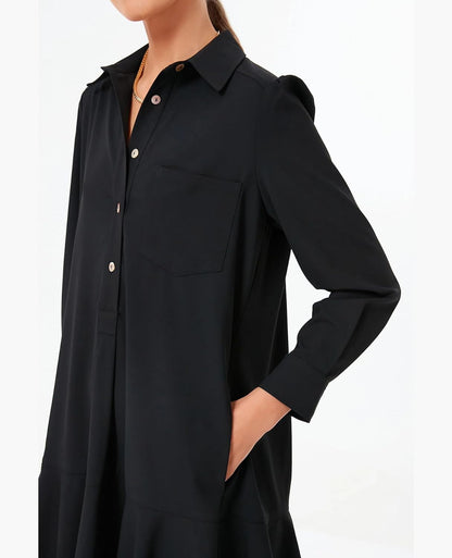 Chambray Callahan Ruffle Flowy Casual Dress (⏰40% OFF TODAY)