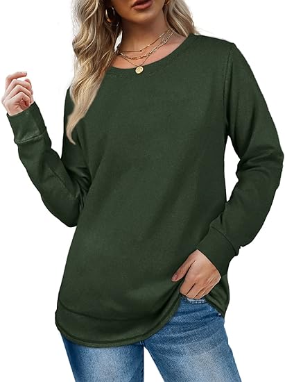 2024 NEW Women Crewneck Long Sleeve Shirt (BUY 2 FREE SHIPPING)
