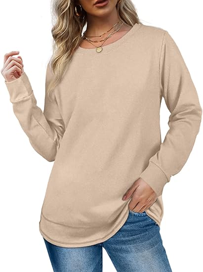 2024 NEW Women Crewneck Long Sleeve Shirt (BUY 2 FREE SHIPPING)