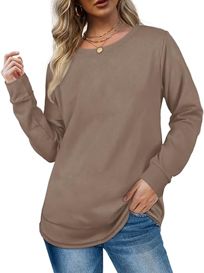 2024 NEW Women Crewneck Long Sleeve Shirt (BUY 2 FREE SHIPPING)