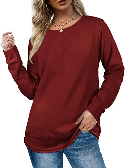 2024 NEW Women Crewneck Long Sleeve Shirt (BUY 2 FREE SHIPPING)